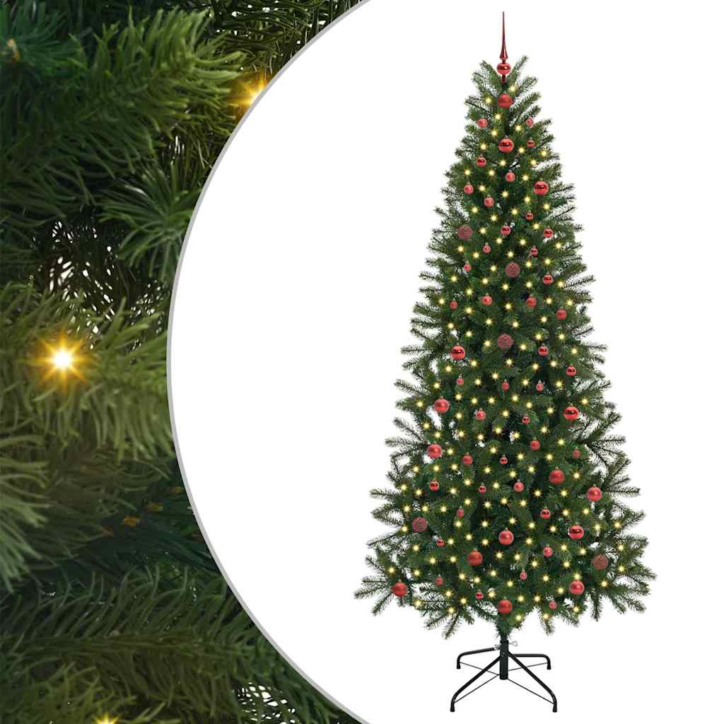 Kunstkerstboom met 300 LED met standaard Groen 240 cm PE en PVC is nu te koop bij PeponiXL, paradijselijk wonen!