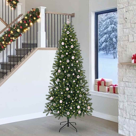 Kunstkerstboom met 300 LED met standaard Groen 240 cm PE en PVC is nu te koop bij PeponiXL, paradijselijk wonen!