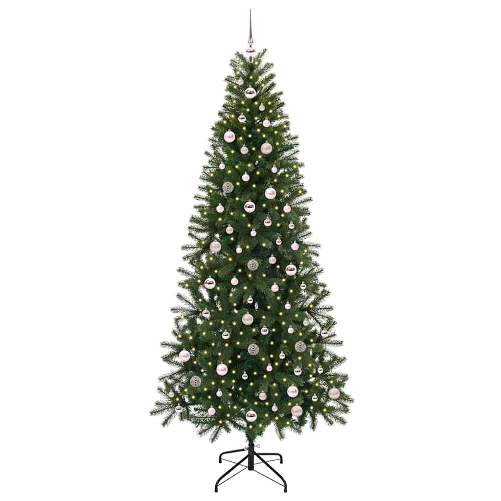 Kunstkerstboom met 300 LED met standaard Groen 240 cm PE en PVC is nu te koop bij PeponiXL, paradijselijk wonen!