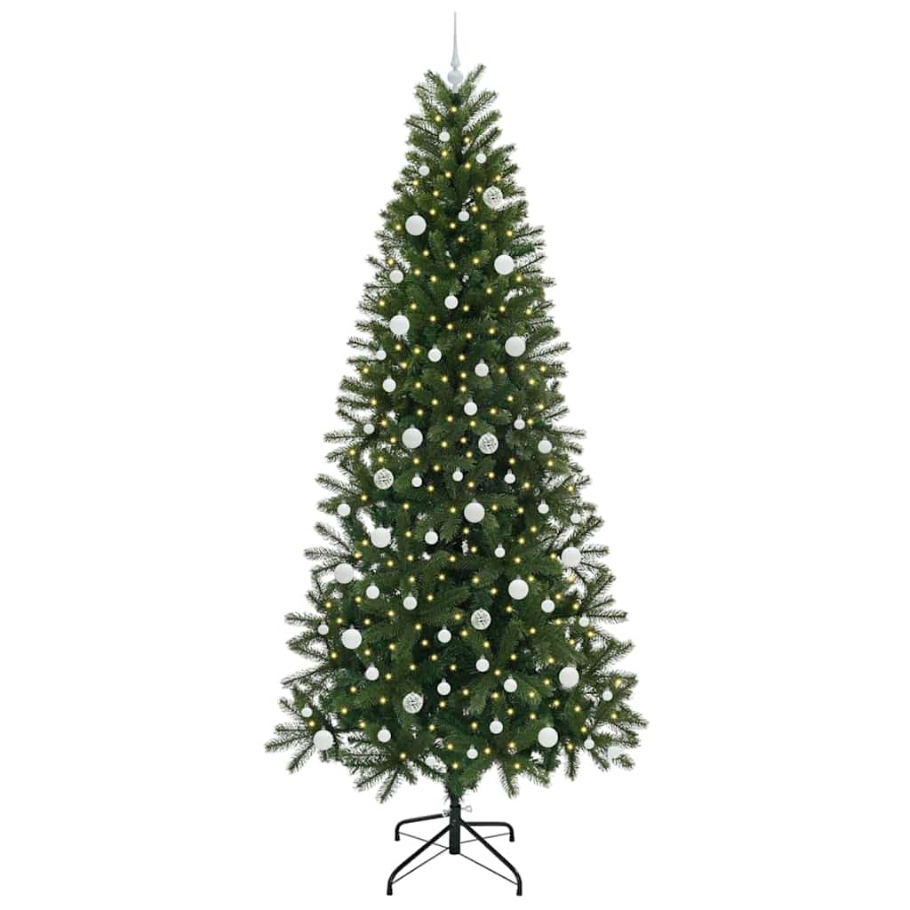 Kunstkerstboom met 300 LED met standaard Groen 240 cm PE en PVC is nu te koop bij PeponiXL, paradijselijk wonen!