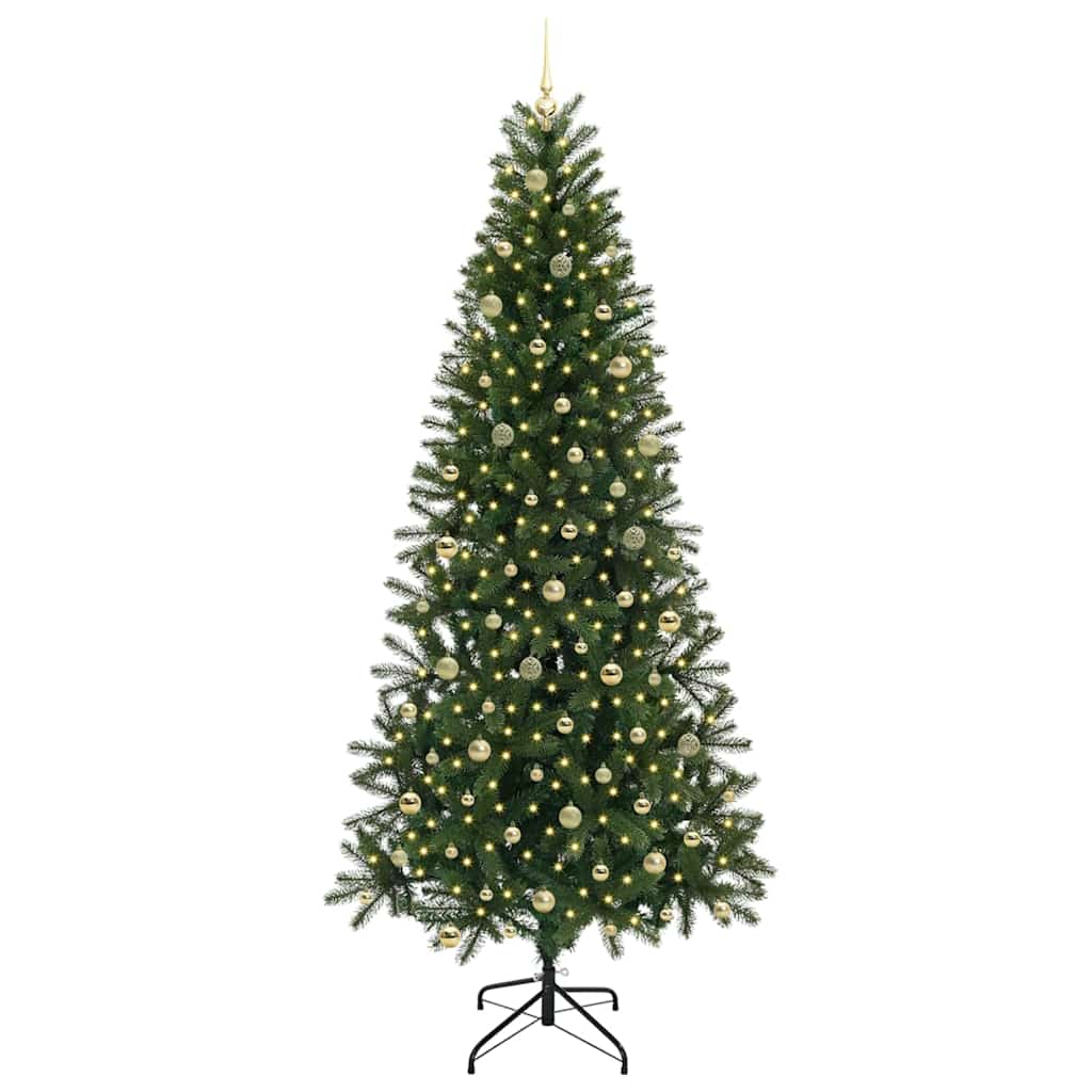 Kunstkerstboom met 300 LED met standaard Groen 240 cm PE en PVC is nu te koop bij PeponiXL, paradijselijk wonen!
