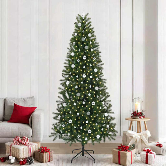 Kunstkerstboom met 300 LED met standaard Groen 240 cm PE en PVC is nu te koop bij PeponiXL, paradijselijk wonen!