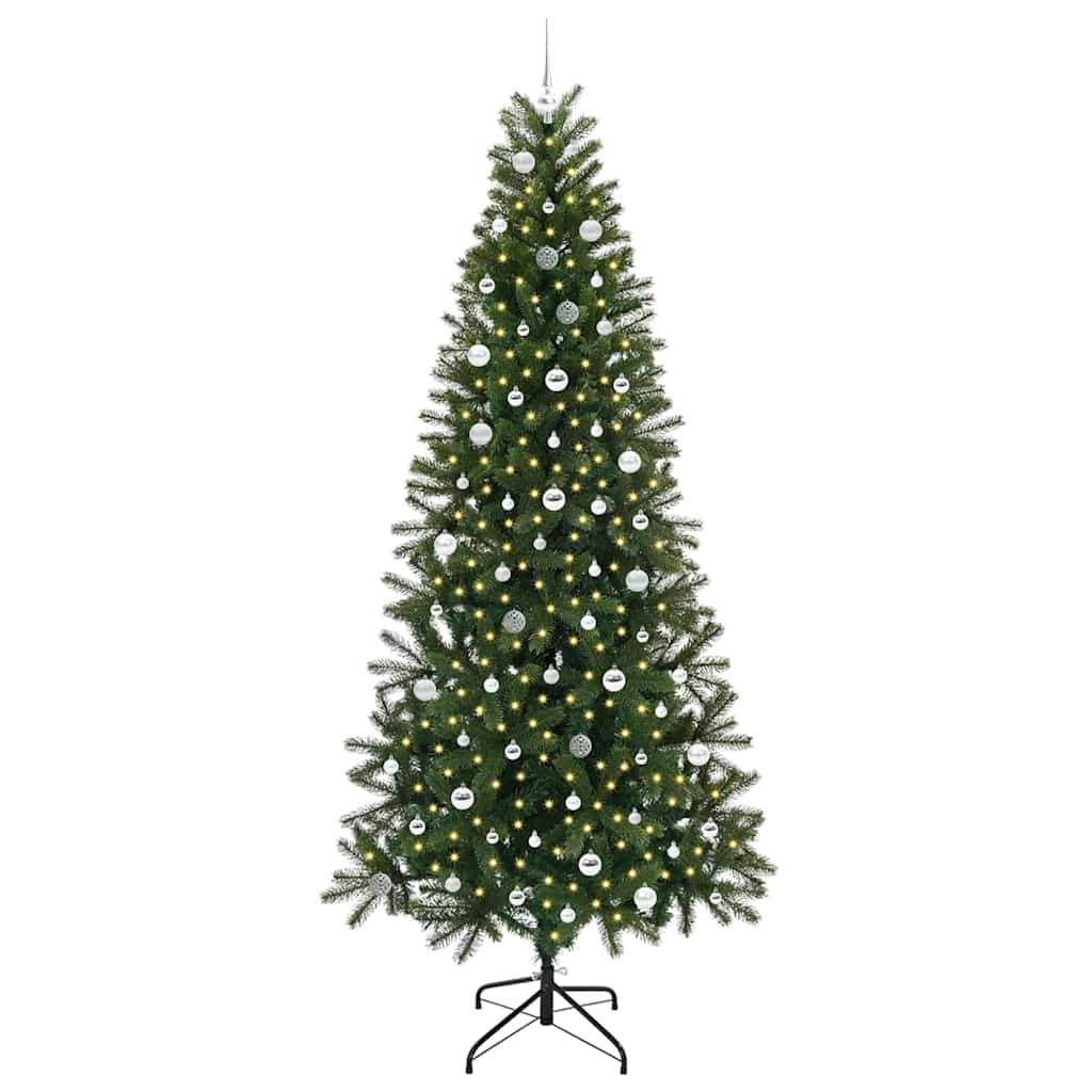 Kunstkerstboom met 300 LED met standaard Groen 240 cm PE en PVC is nu te koop bij PeponiXL, paradijselijk wonen!