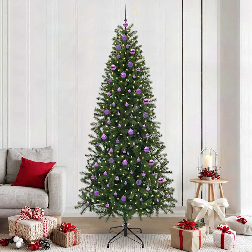 Kunstkerstboom met 300 LED met standaard Groen 240 cm PE en PVC is nu te koop bij PeponiXL, paradijselijk wonen!