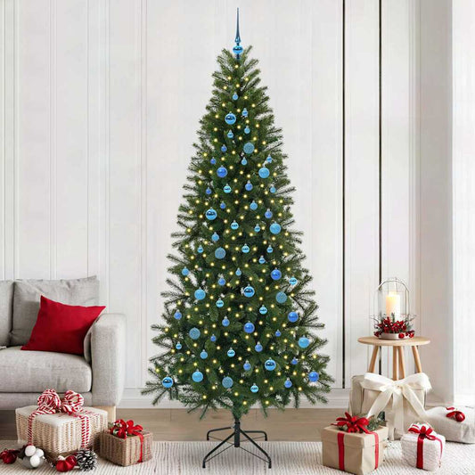 Kunstkerstboom met 300 LED met standaard Groen 240 cm PE en PVC is nu te koop bij PeponiXL, paradijselijk wonen!
