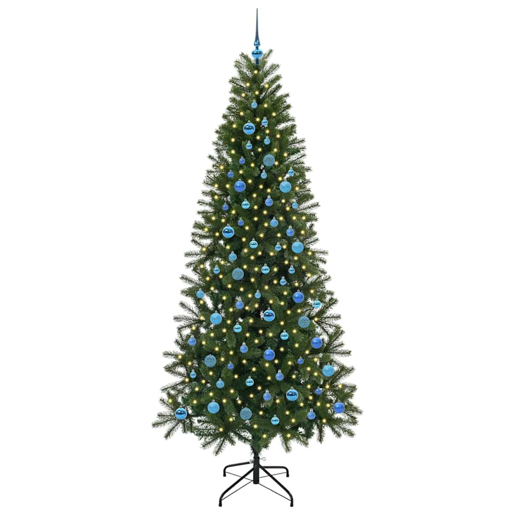 Kunstkerstboom met 300 LED met standaard Groen 240 cm PE en PVC is nu te koop bij PeponiXL, paradijselijk wonen!