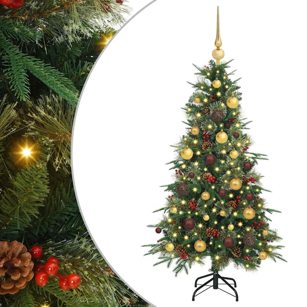 Kunstmatige Inklapbare Kerstboom Groen 120 cm PE en PVC is nu te koop bij PeponiXL, paradijselijk wonen!