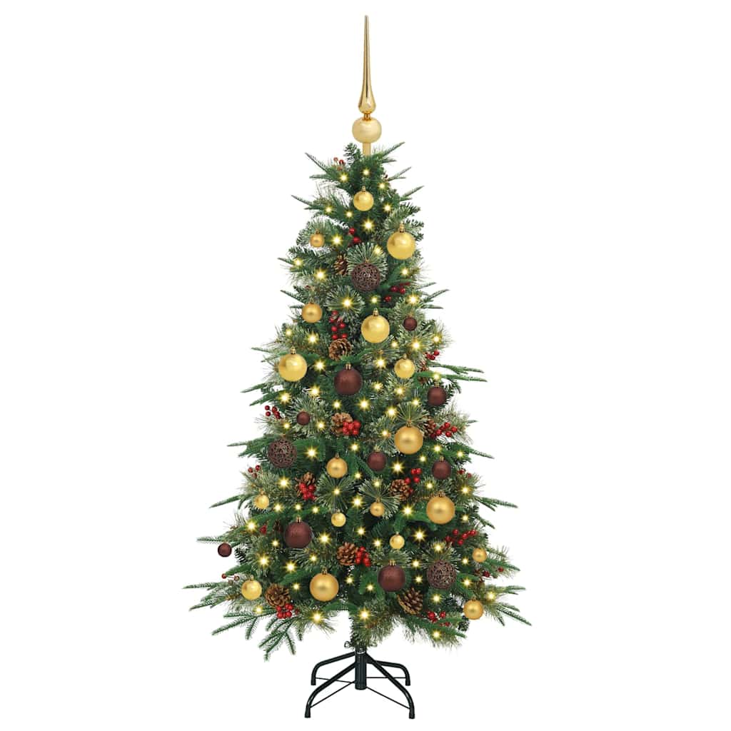 Kunstmatige Inklapbare Kerstboom Groen 120 cm PE en PVC is nu te koop bij PeponiXL, paradijselijk wonen!