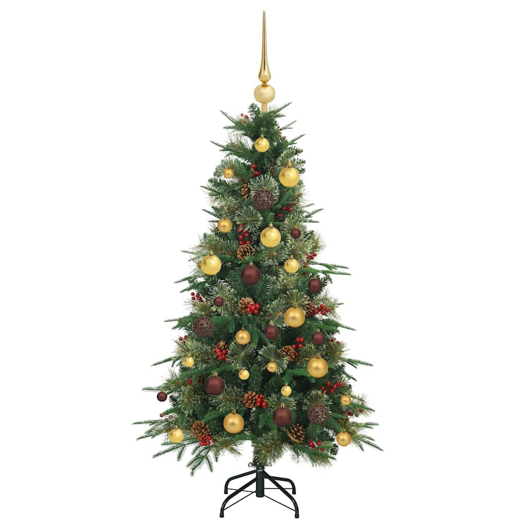 Kunstmatige Inklapbare Kerstboom Groen 120 cm PE en PVC is nu te koop bij PeponiXL, paradijselijk wonen!