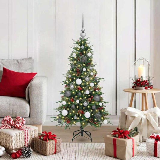 Kunstmatige Inklapbare Kerstboom Groen 120 cm PE en PVC is nu te koop bij PeponiXL, paradijselijk wonen!