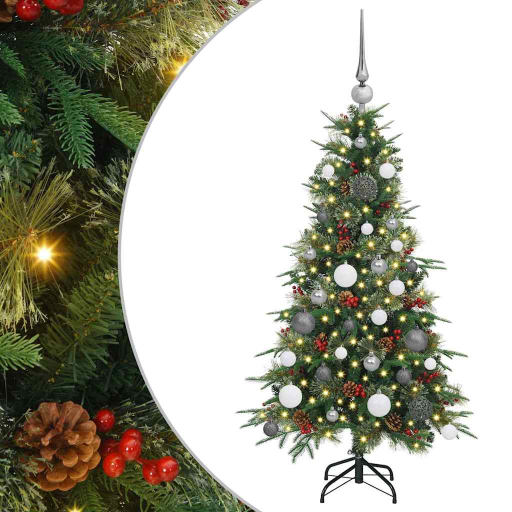 Kunstmatige Inklapbare Kerstboom Groen 120 cm PE en PVC is nu te koop bij PeponiXL, paradijselijk wonen!