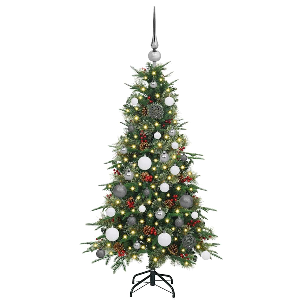 Kunstmatige Inklapbare Kerstboom Groen 120 cm PE en PVC is nu te koop bij PeponiXL, paradijselijk wonen!