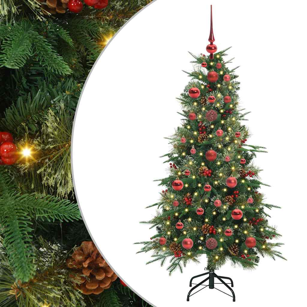 Kunstmatige Inklapbare Kerstboom Groen 120 cm PE en PVC is nu te koop bij PeponiXL, paradijselijk wonen!