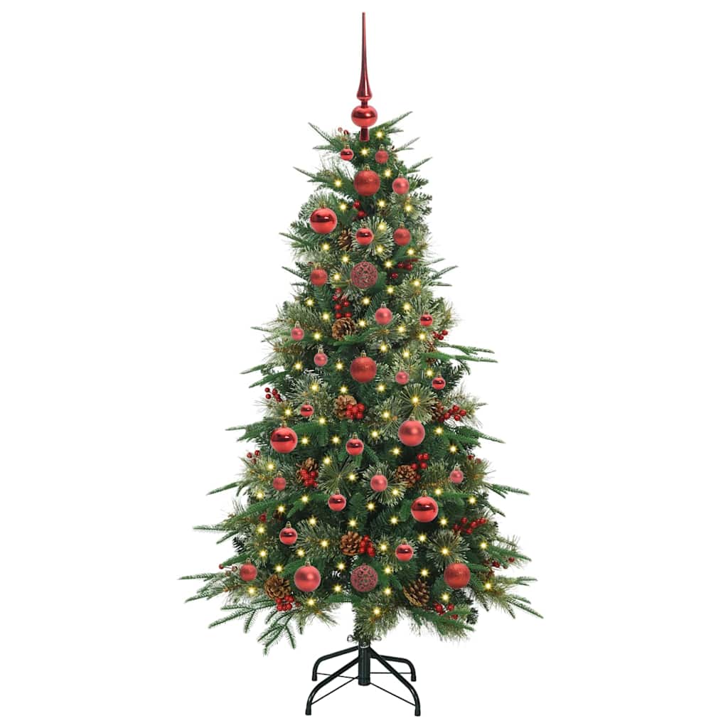 Kunstmatige Inklapbare Kerstboom Groen 120 cm PE en PVC is nu te koop bij PeponiXL, paradijselijk wonen!