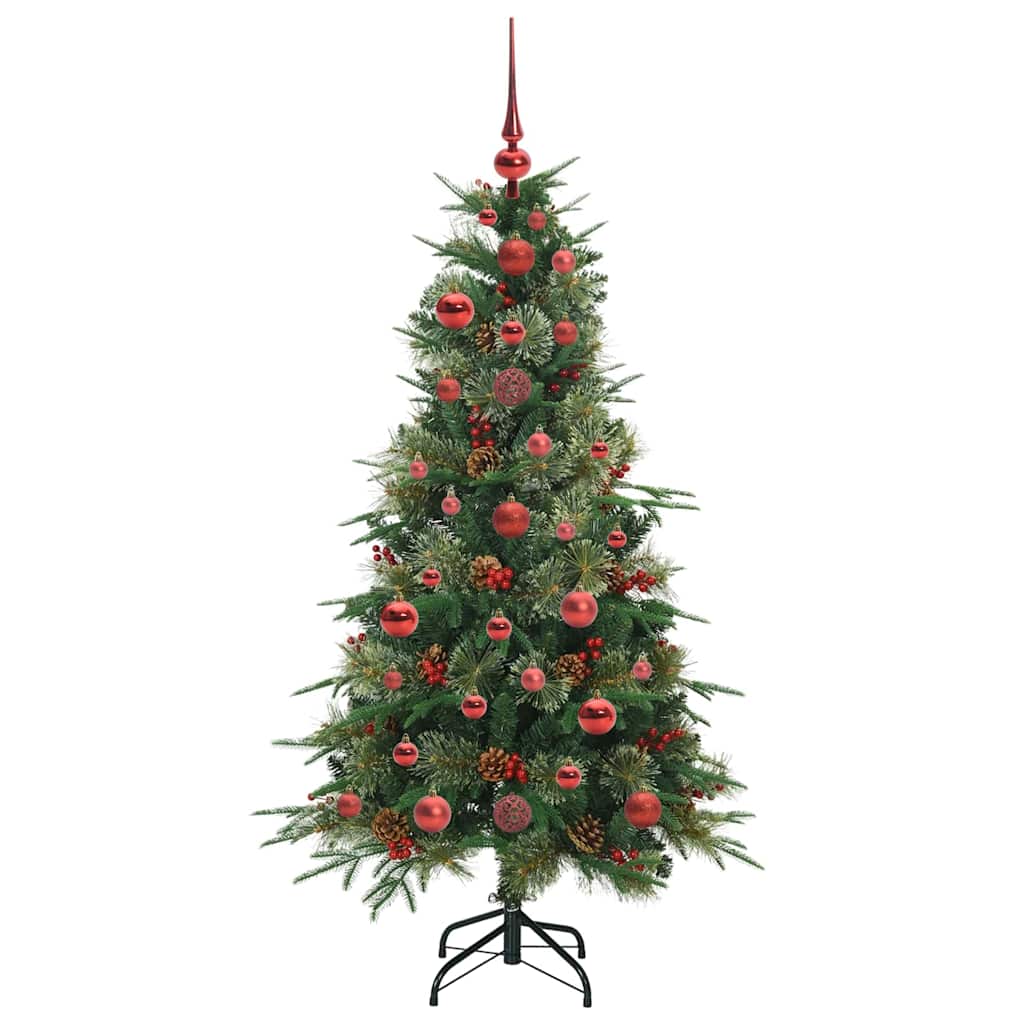 Kunstmatige Inklapbare Kerstboom Groen 120 cm PE en PVC is nu te koop bij PeponiXL, paradijselijk wonen!