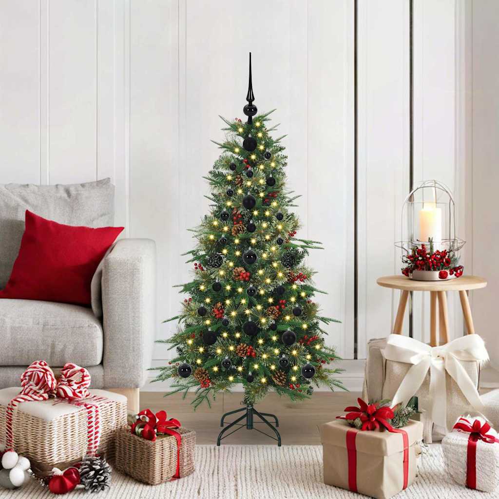 Kunstmatige Inklapbare Kerstboom Groen 120 cm PE en PVC is nu te koop bij PeponiXL, paradijselijk wonen!