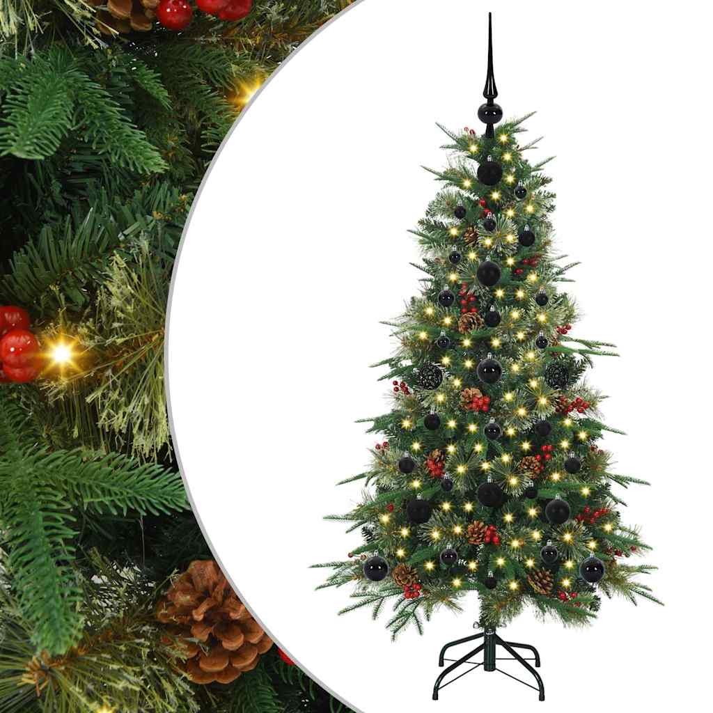 Kunstmatige Inklapbare Kerstboom Groen 120 cm PE en PVC is nu te koop bij PeponiXL, paradijselijk wonen!