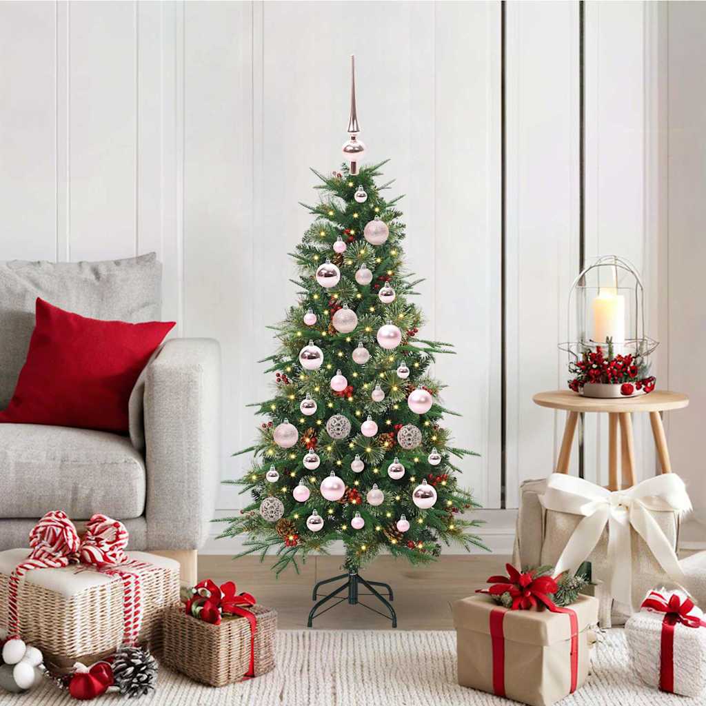Kunstmatige Inklapbare Kerstboom Groen 120 cm PE en PVC is nu te koop bij PeponiXL, paradijselijk wonen!