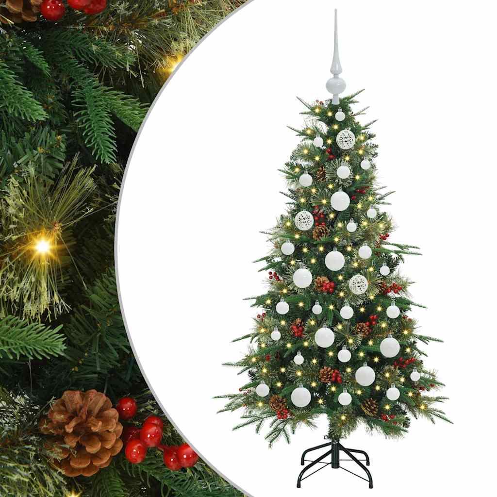Kunstmatige Inklapbare Kerstboom Groen 120 cm PE en PVC is nu te koop bij PeponiXL, paradijselijk wonen!