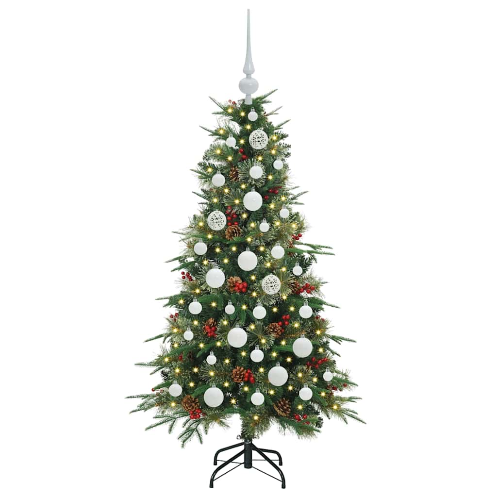 Kunstmatige Inklapbare Kerstboom Groen 120 cm PE en PVC is nu te koop bij PeponiXL, paradijselijk wonen!
