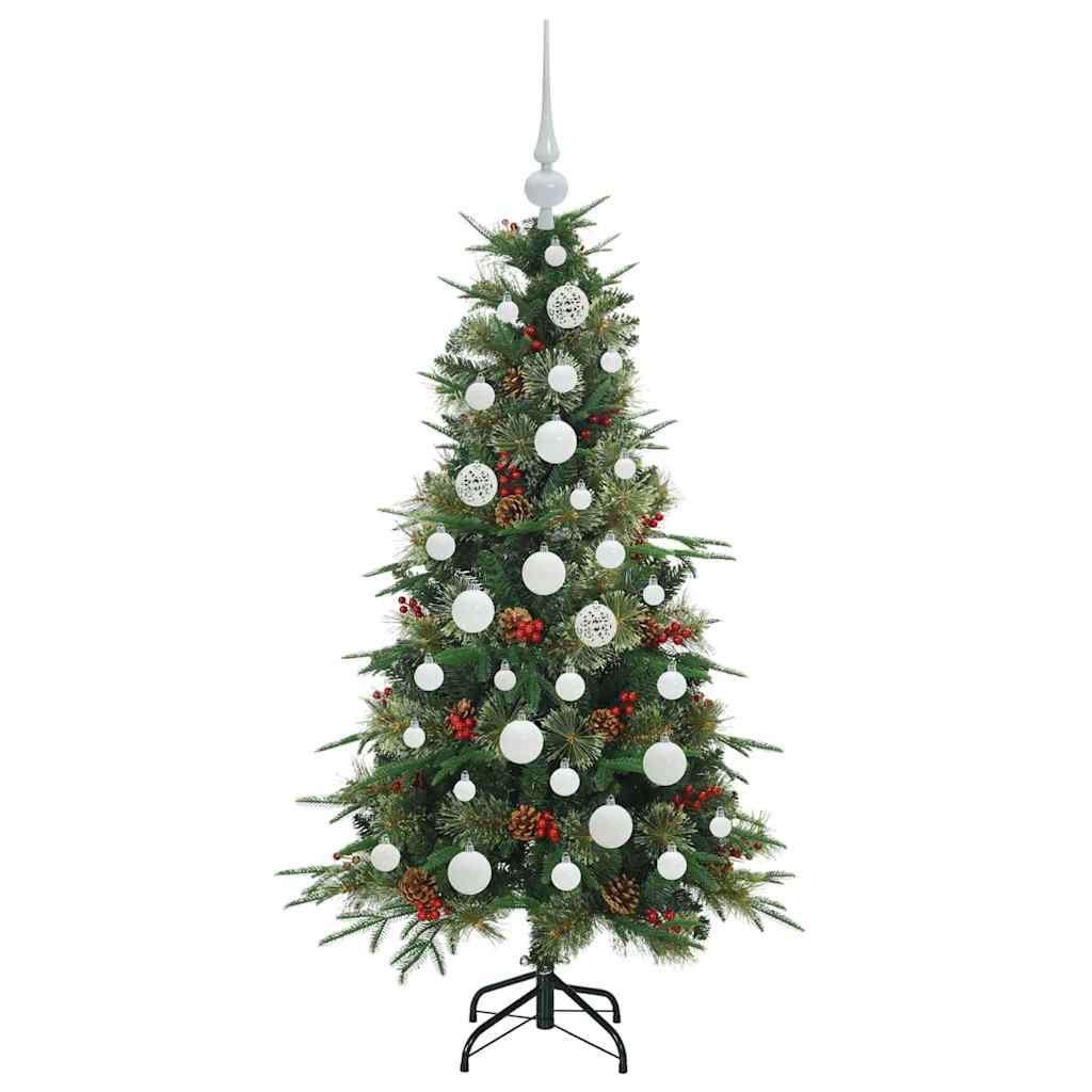 Kunstmatige Inklapbare Kerstboom Groen 120 cm PE en PVC is nu te koop bij PeponiXL, paradijselijk wonen!