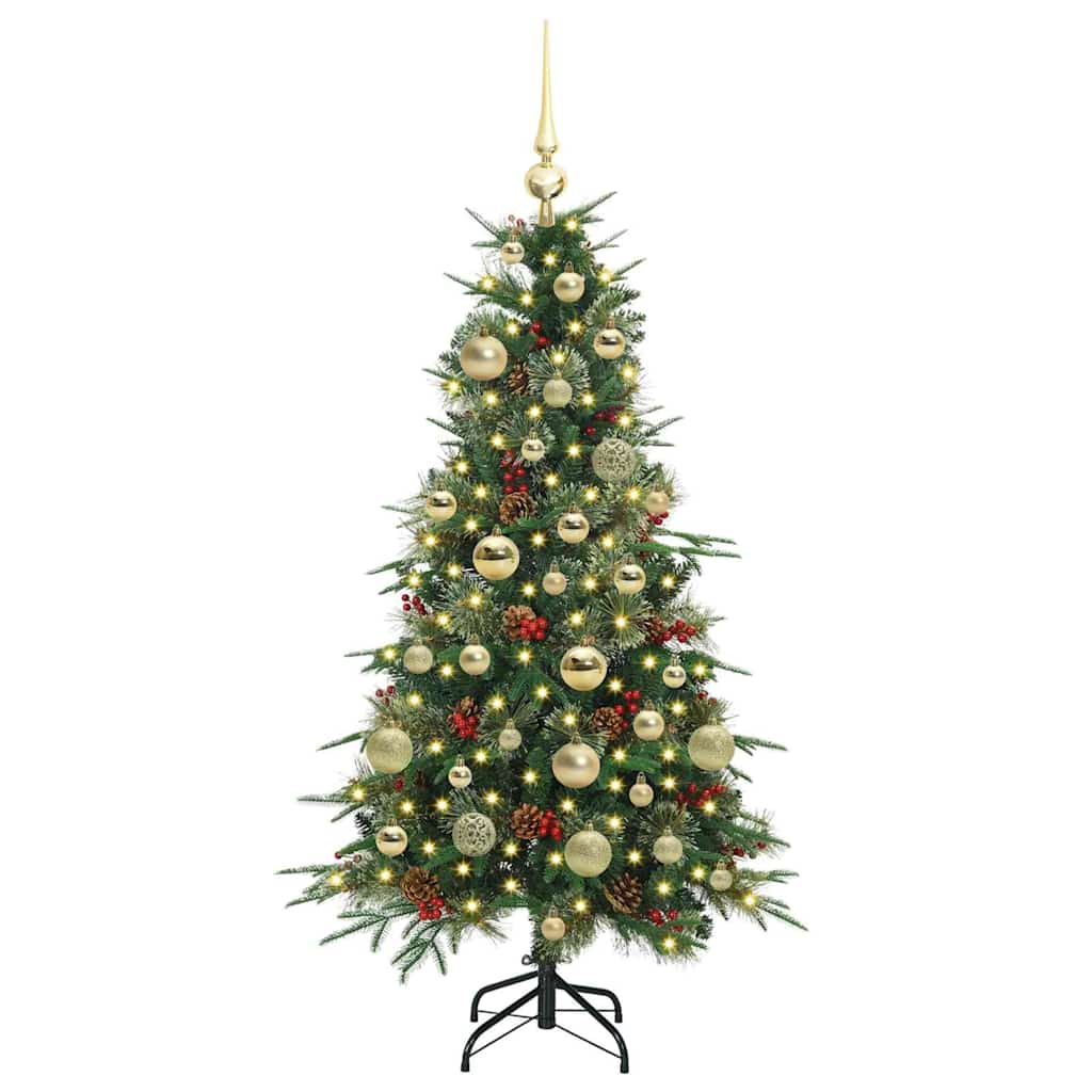 Kunstmatige Inklapbare Kerstboom Groen 120 cm PE en PVC is nu te koop bij PeponiXL, paradijselijk wonen!
