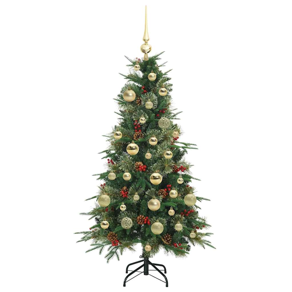 Kunstmatige Inklapbare Kerstboom Groen 120 cm PE en PVC is nu te koop bij PeponiXL, paradijselijk wonen!