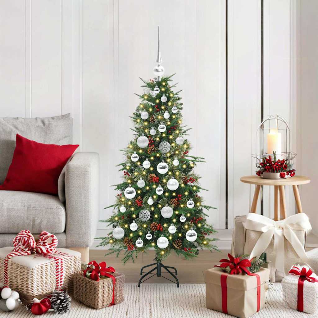 Kunstmatige Inklapbare Kerstboom Groen 120 cm PE en PVC is nu te koop bij PeponiXL, paradijselijk wonen!