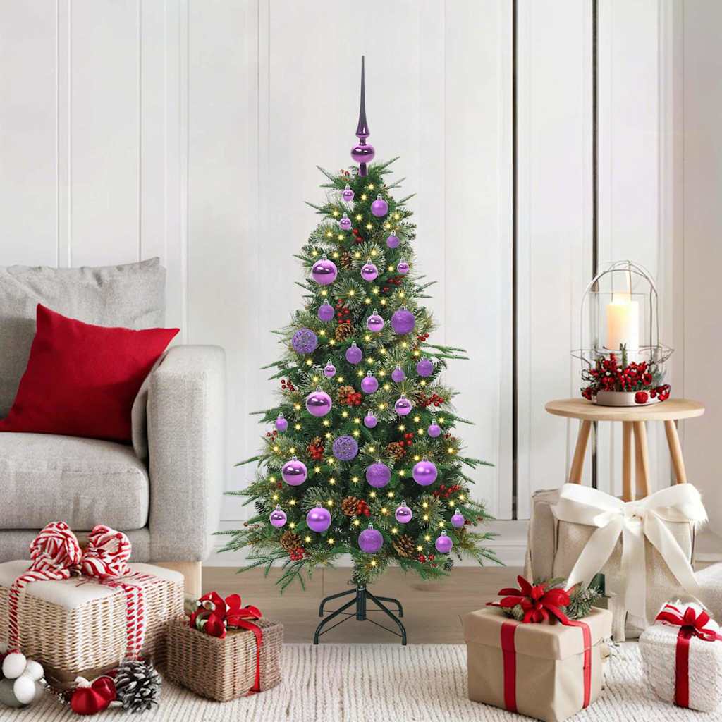 Kunstmatige Inklapbare Kerstboom Groen 120 cm PE en PVC is nu te koop bij PeponiXL, paradijselijk wonen!