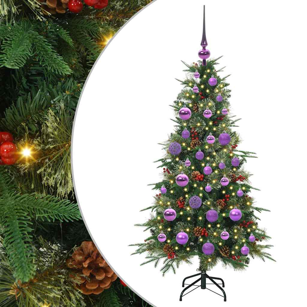 Kunstmatige Inklapbare Kerstboom Groen 120 cm PE en PVC is nu te koop bij PeponiXL, paradijselijk wonen!