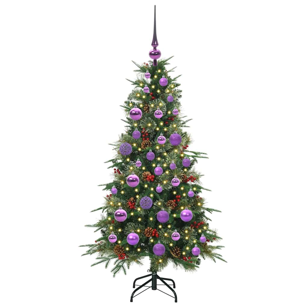 Kunstmatige Inklapbare Kerstboom Groen 120 cm PE en PVC is nu te koop bij PeponiXL, paradijselijk wonen!