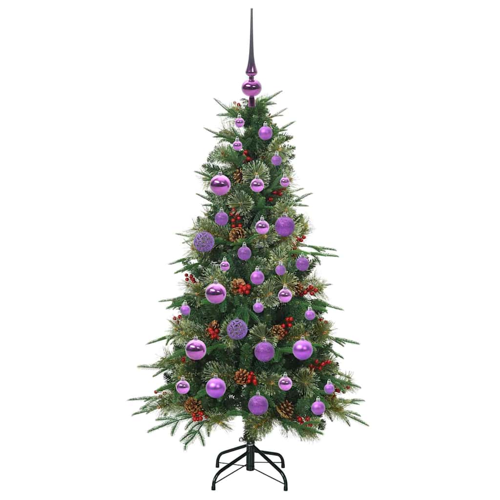 Kunstmatige Inklapbare Kerstboom Groen 120 cm PE en PVC is nu te koop bij PeponiXL, paradijselijk wonen!