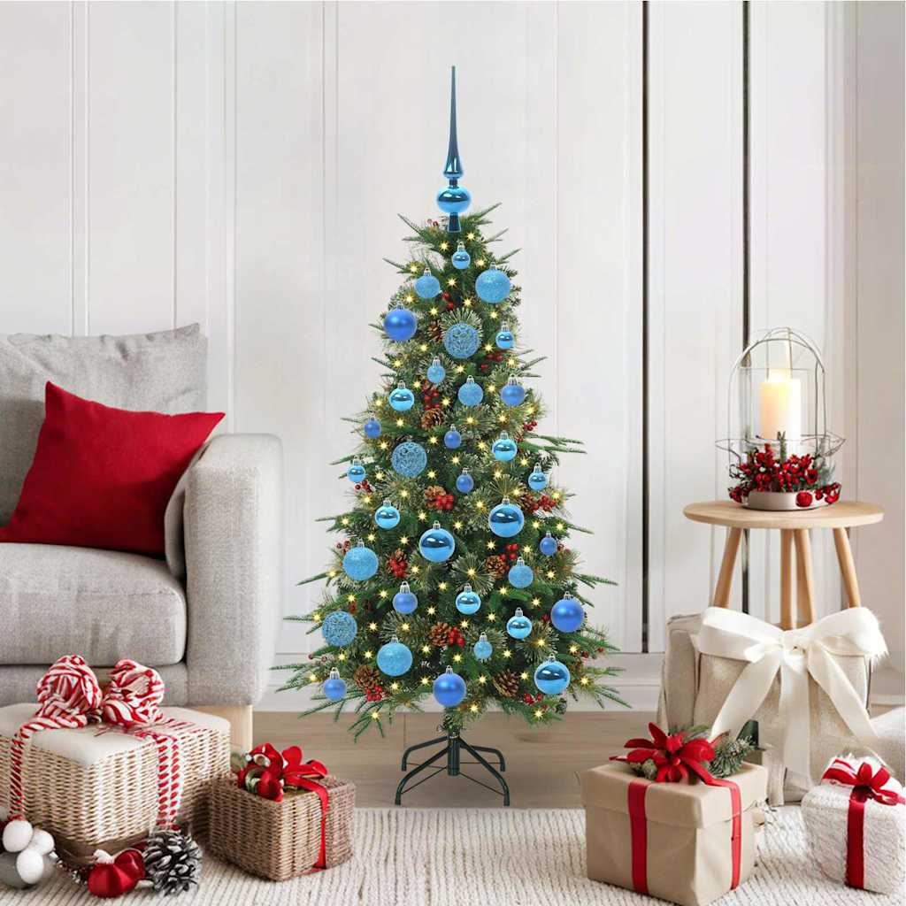 Kunstmatige Inklapbare Kerstboom Groen 120 cm PE en PVC is nu te koop bij PeponiXL, paradijselijk wonen!