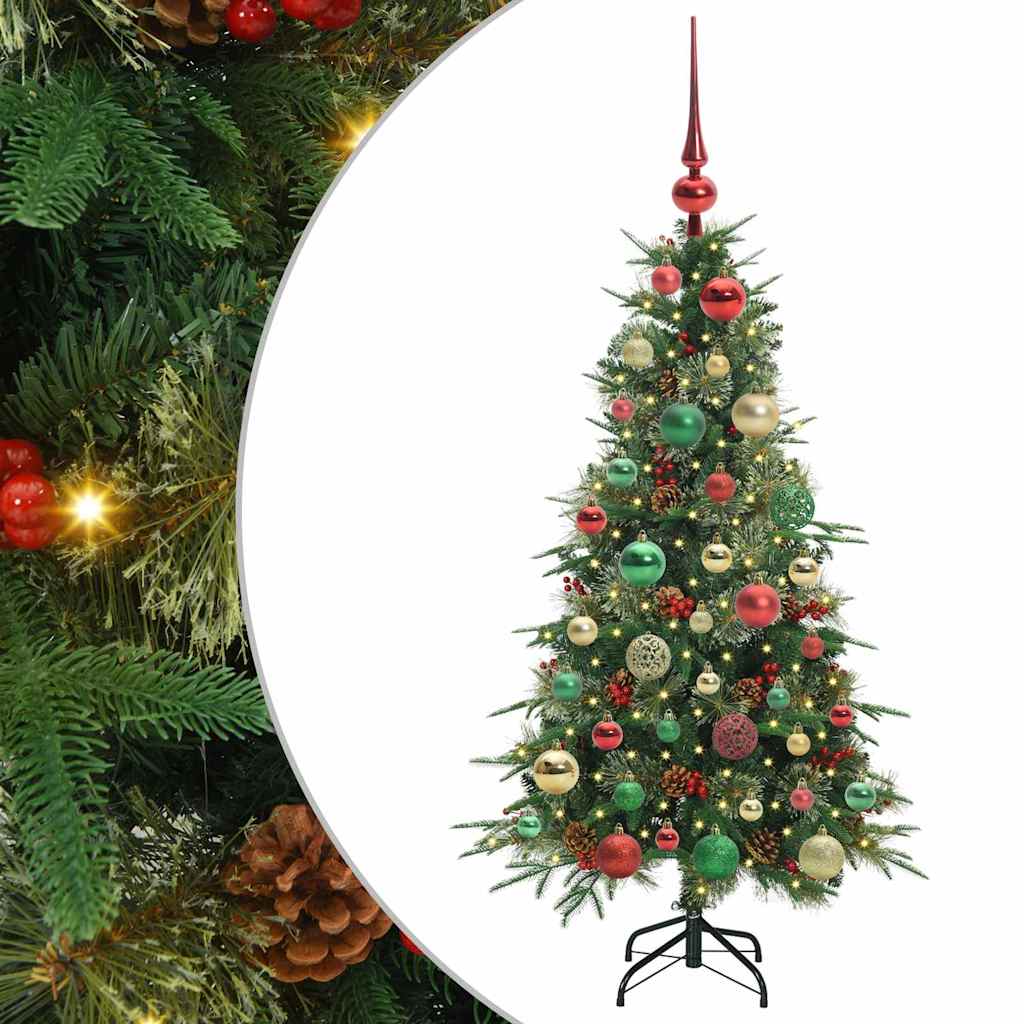 Kunstmatige Inklapbare Kerstboom Groen 120 cm PE en PVC is nu te koop bij PeponiXL, paradijselijk wonen!