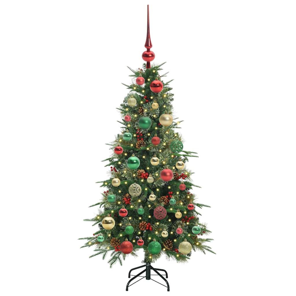 Kunstmatige Inklapbare Kerstboom Groen 120 cm PE en PVC is nu te koop bij PeponiXL, paradijselijk wonen!