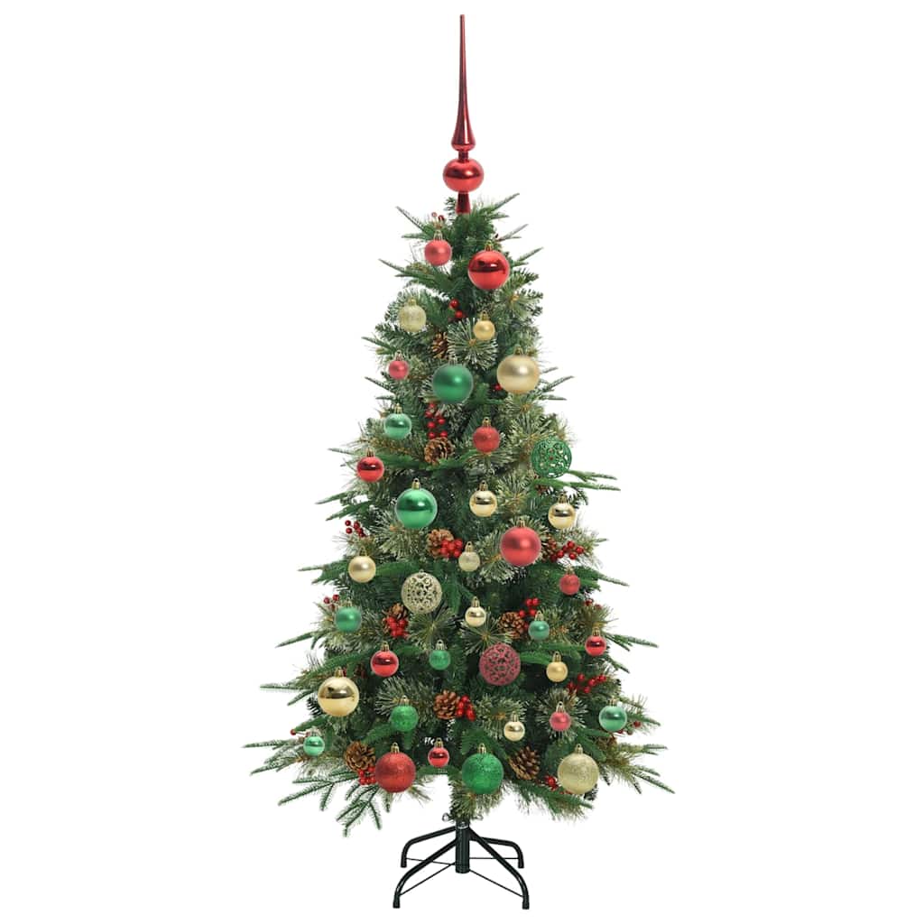 Kunstmatige Inklapbare Kerstboom Groen 120 cm PE en PVC is nu te koop bij PeponiXL, paradijselijk wonen!