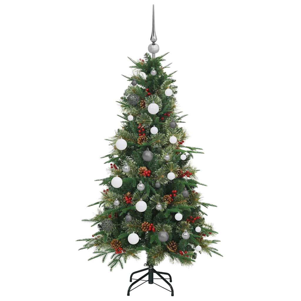 Kunstmatige Inklapbare Kerstboom Groen 150 cm PE en PVC is nu te koop bij PeponiXL, paradijselijk wonen!