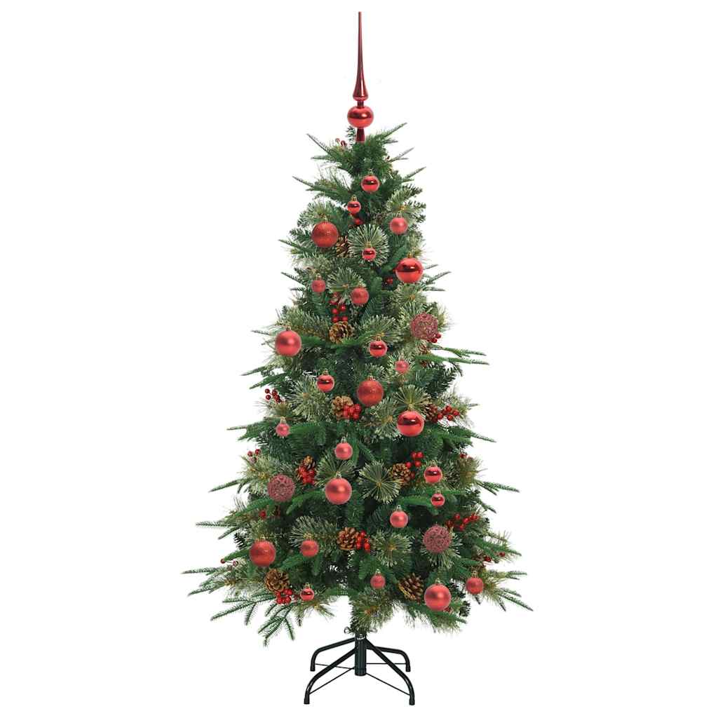 Kunstmatige Inklapbare Kerstboom Groen 150 cm PE en PVC is nu te koop bij PeponiXL, paradijselijk wonen!