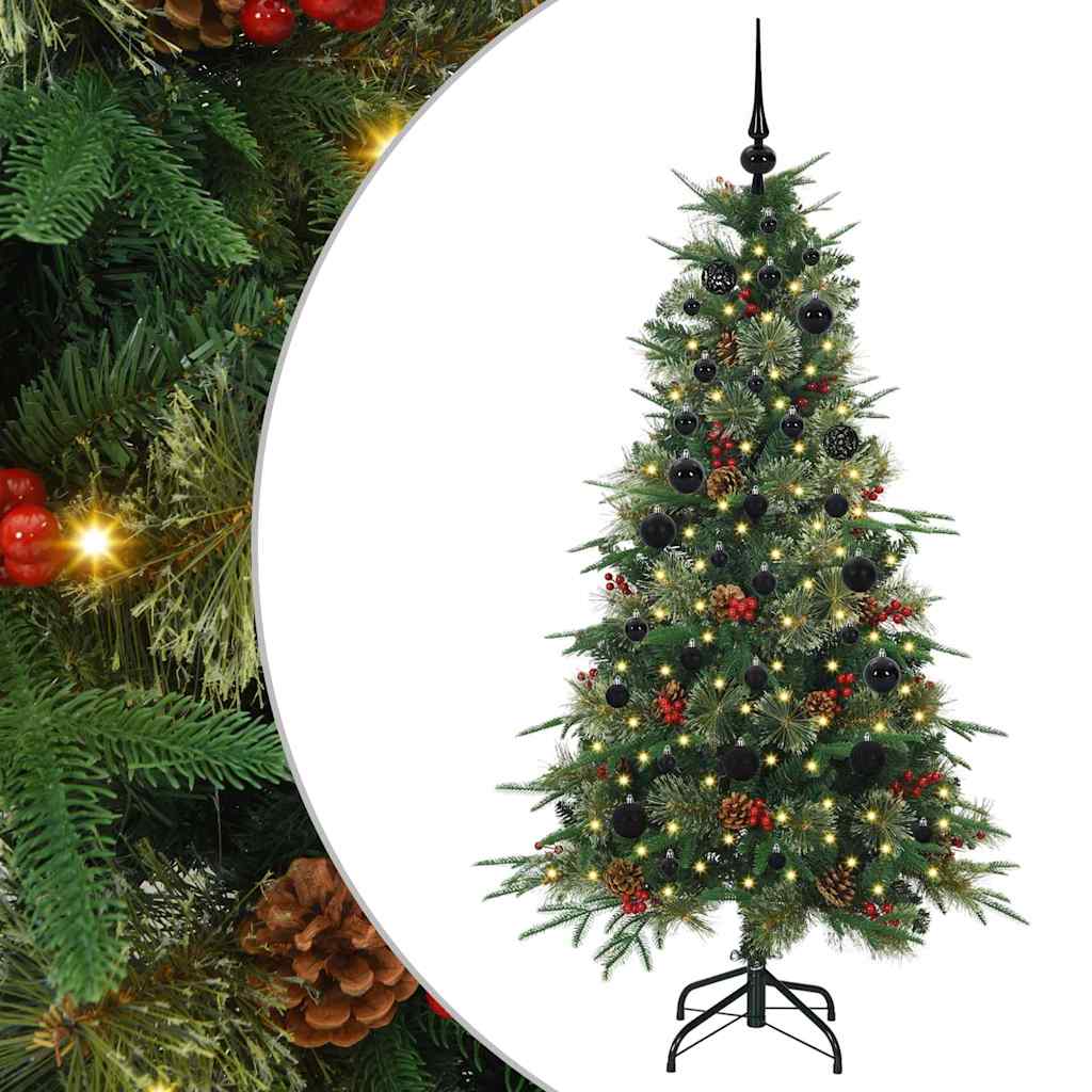 Kunstmatige Inklapbare Kerstboom Groen 150 cm PE en PVC is nu te koop bij PeponiXL, paradijselijk wonen!