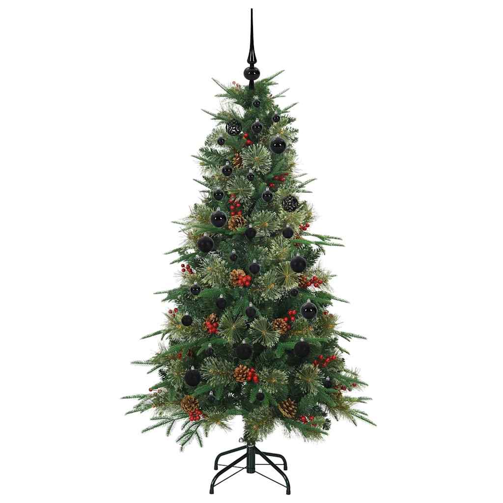 Kunstmatige Inklapbare Kerstboom Groen 150 cm PE en PVC is nu te koop bij PeponiXL, paradijselijk wonen!