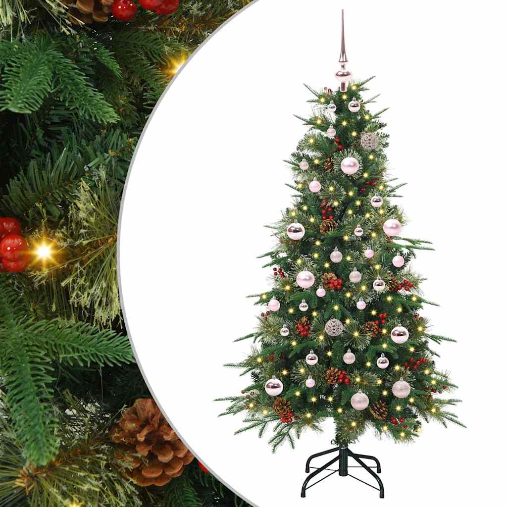 Kunstmatige Inklapbare Kerstboom Groen 150 cm PE en PVC is nu te koop bij PeponiXL, paradijselijk wonen!