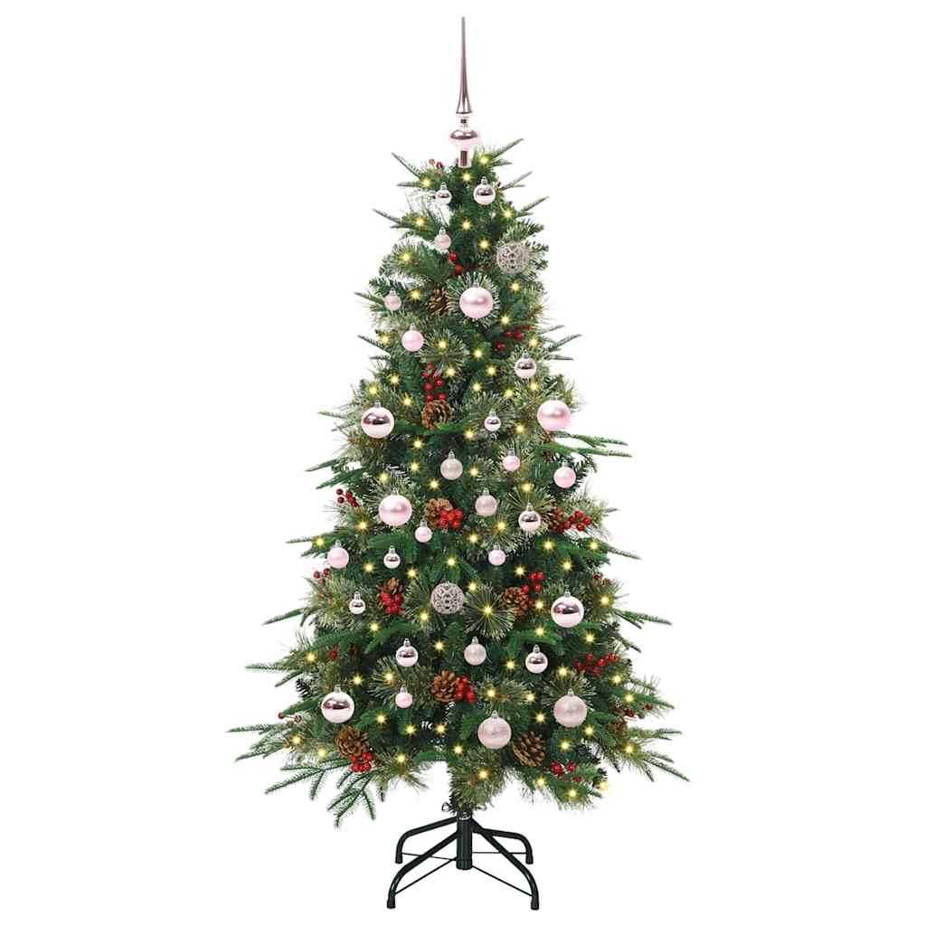 Kunstmatige Inklapbare Kerstboom Groen 150 cm PE en PVC is nu te koop bij PeponiXL, paradijselijk wonen!