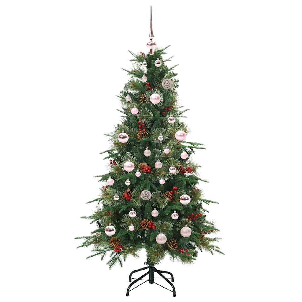Kunstmatige Inklapbare Kerstboom Groen 150 cm PE en PVC is nu te koop bij PeponiXL, paradijselijk wonen!
