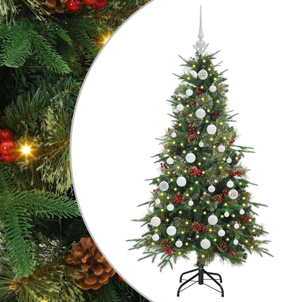Kunstmatige Inklapbare Kerstboom Groen 150 cm PE en PVC is nu te koop bij PeponiXL, paradijselijk wonen!