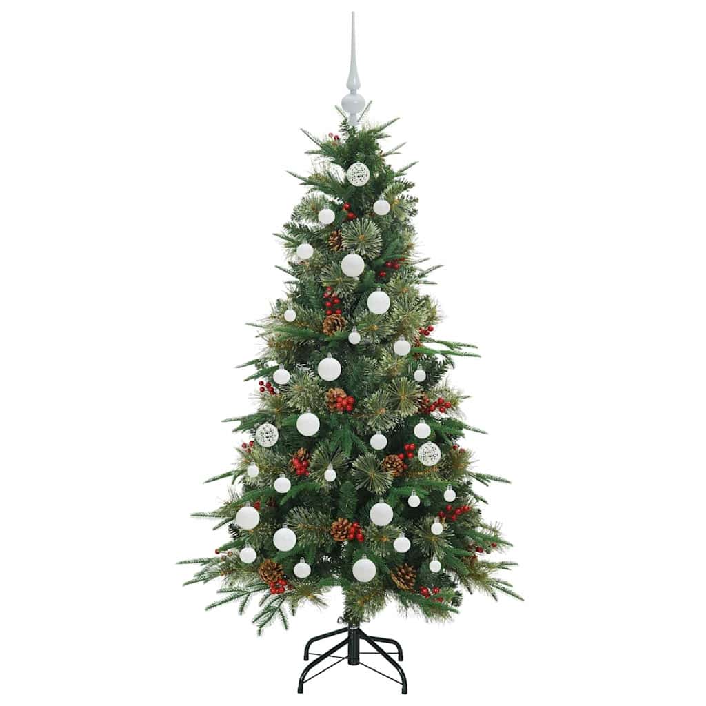 Kunstmatige Inklapbare Kerstboom Groen 150 cm PE en PVC is nu te koop bij PeponiXL, paradijselijk wonen!