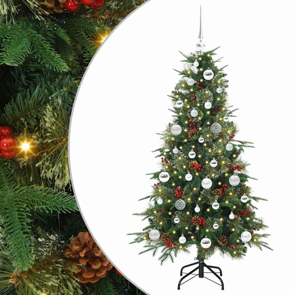 Kunstmatige Inklapbare Kerstboom Groen 150 cm PE en PVC is nu te koop bij PeponiXL, paradijselijk wonen!