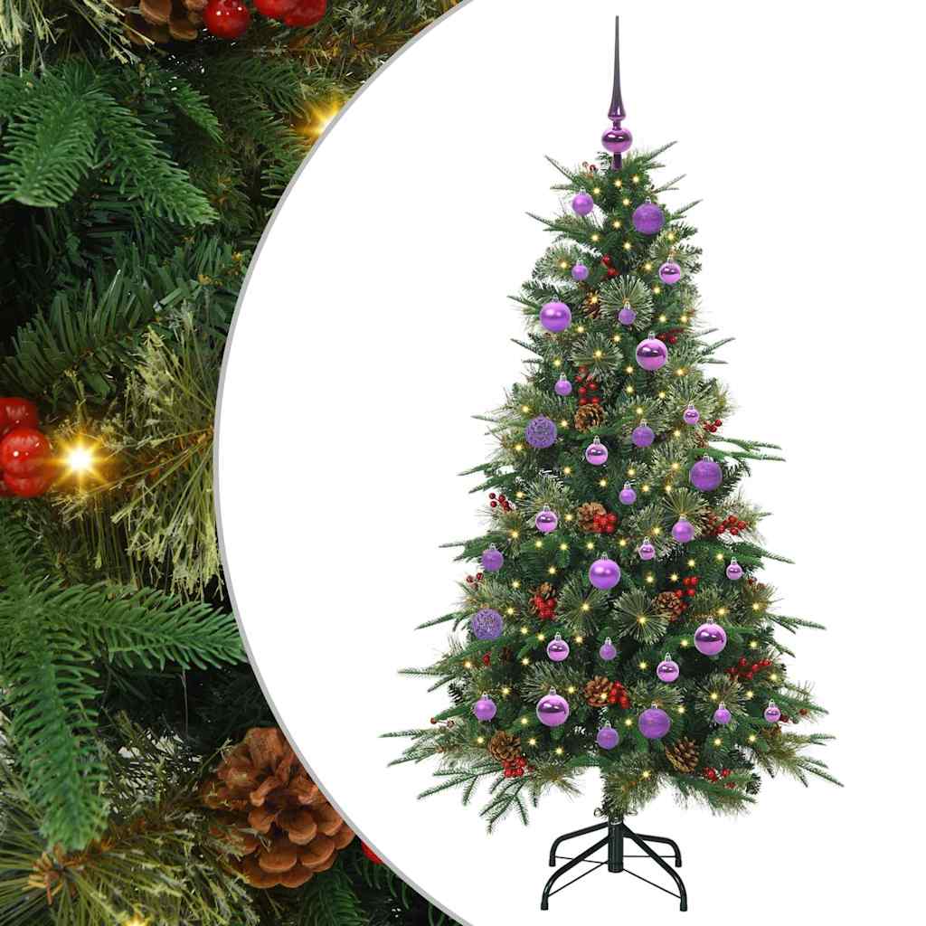 Kunstmatige Inklapbare Kerstboom Groen 150 cm PE en PVC is nu te koop bij PeponiXL, paradijselijk wonen!