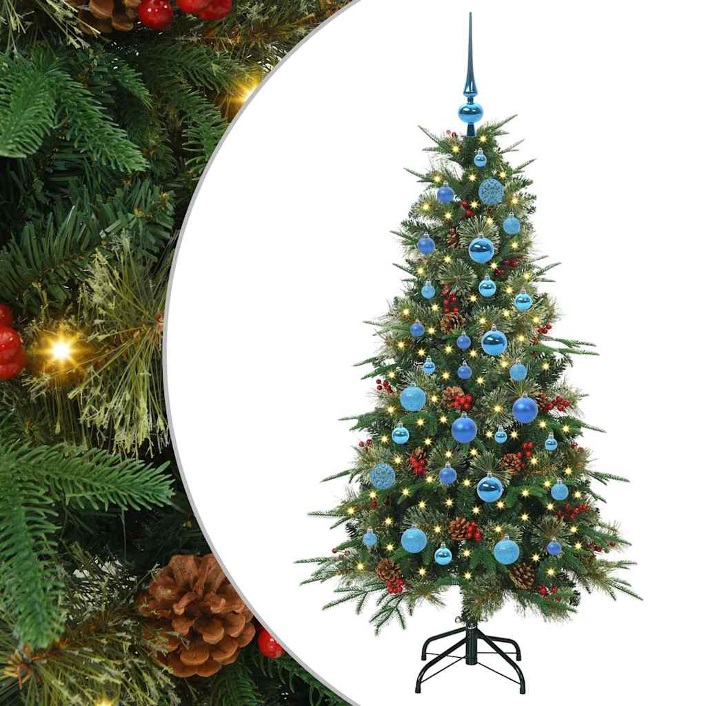 Kunstmatige Inklapbare Kerstboom Groen 150 cm PE en PVC is nu te koop bij PeponiXL, paradijselijk wonen!
