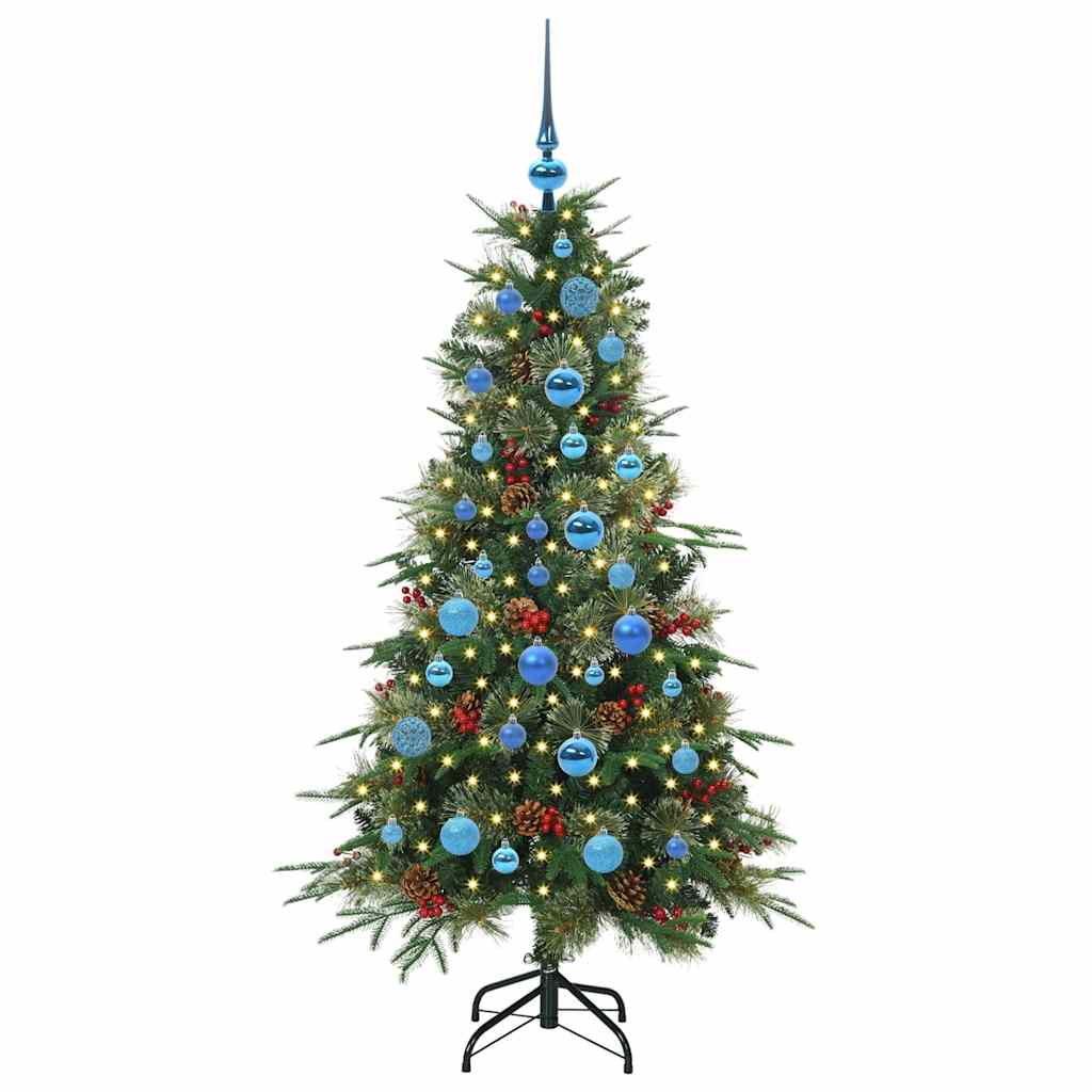 Kunstmatige Inklapbare Kerstboom Groen 150 cm PE en PVC is nu te koop bij PeponiXL, paradijselijk wonen!