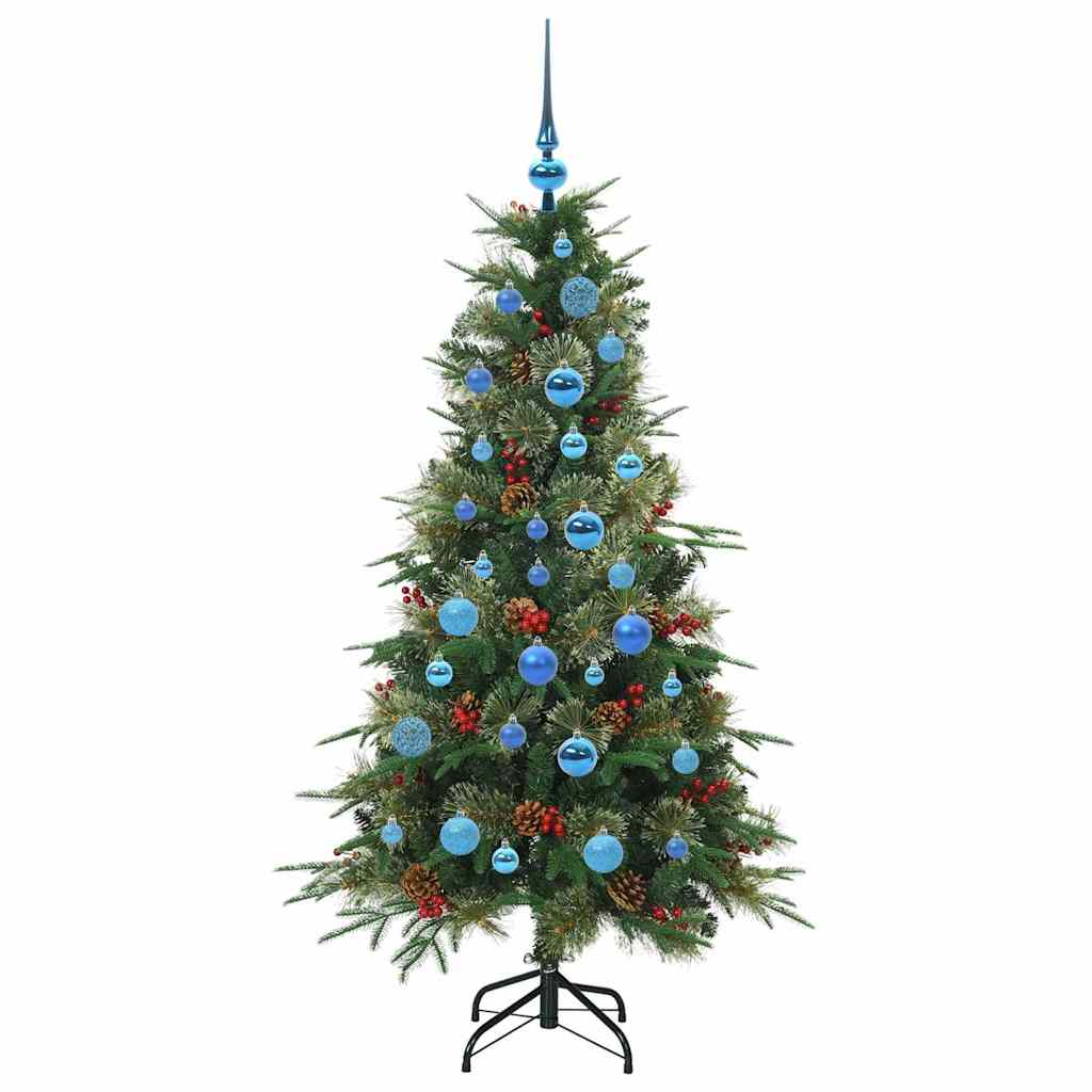 Kunstmatige Inklapbare Kerstboom Groen 150 cm PE en PVC is nu te koop bij PeponiXL, paradijselijk wonen!